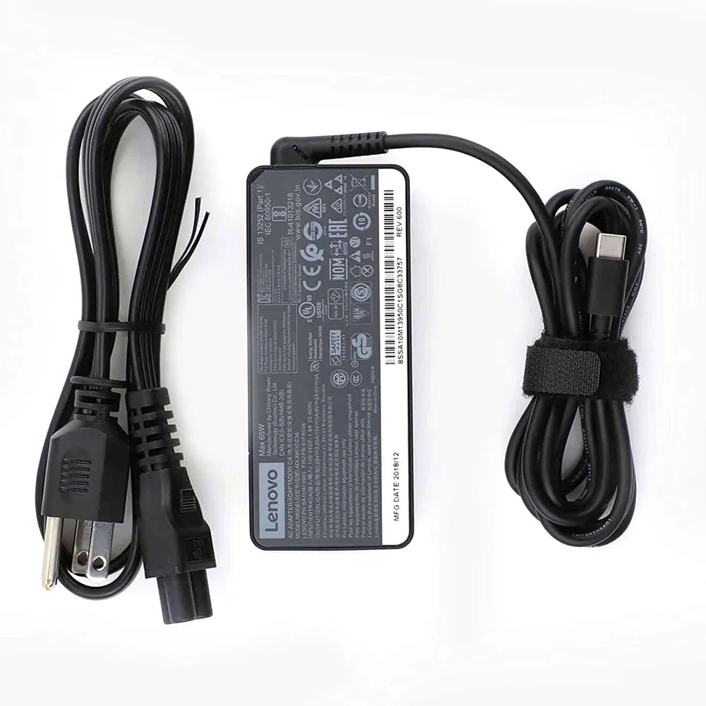 Lenovo Original Laptop Adapter 65w | 20v/3.25a | Type-C (Open Box) view 3